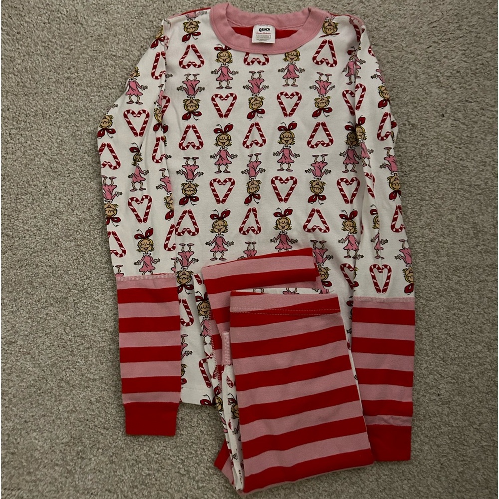Hanna Andersson The Grinch Cindy Lu PJs Girls Size 14